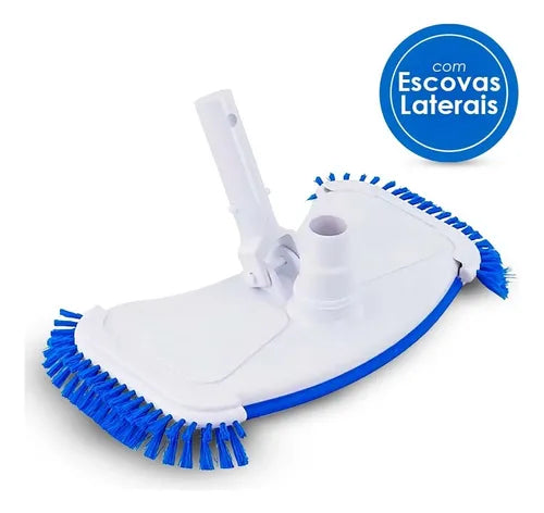 Aspirador Manual Oval De Fundo Com Escovas Laterais Fluidra