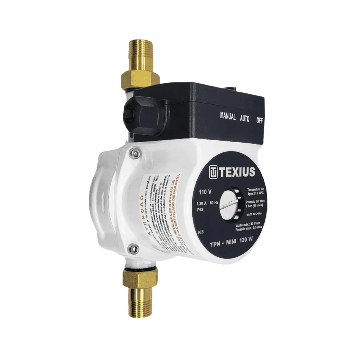 Pressurizador de Água Texius Tpn Mini 120W 220V