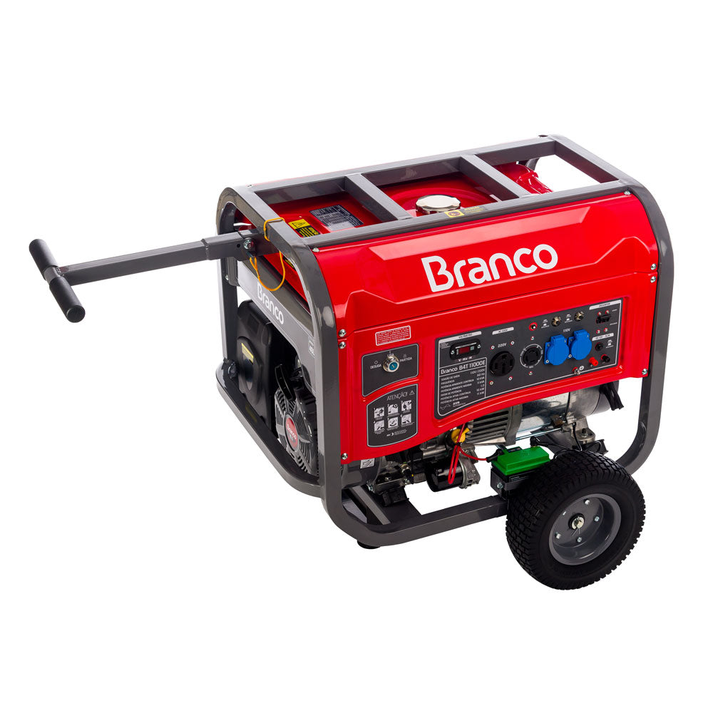 Gerador Branco B4T 11000 E Monofásico Part. Elétrica